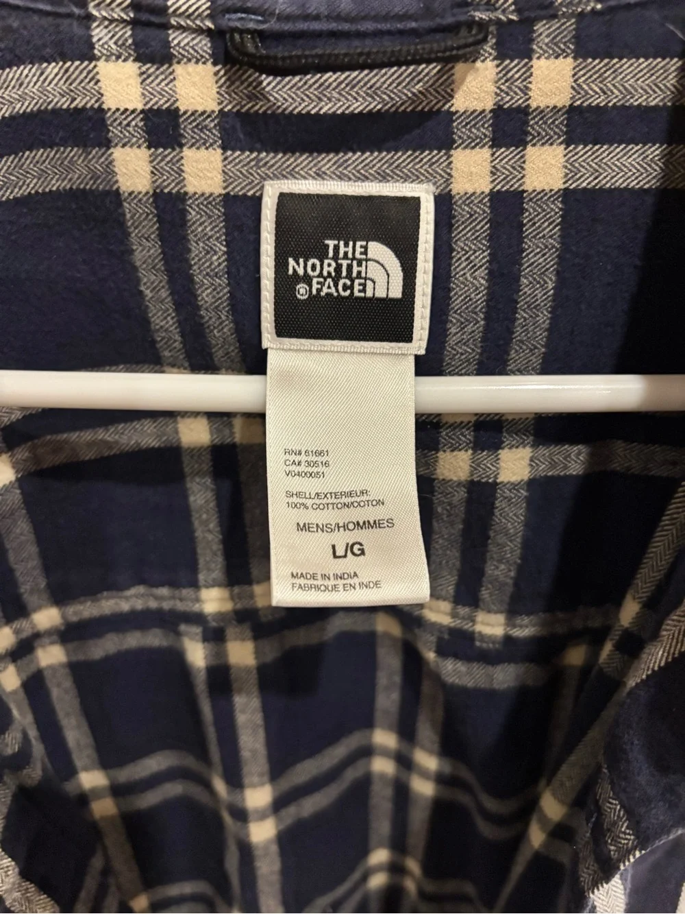The North Face classic plaid